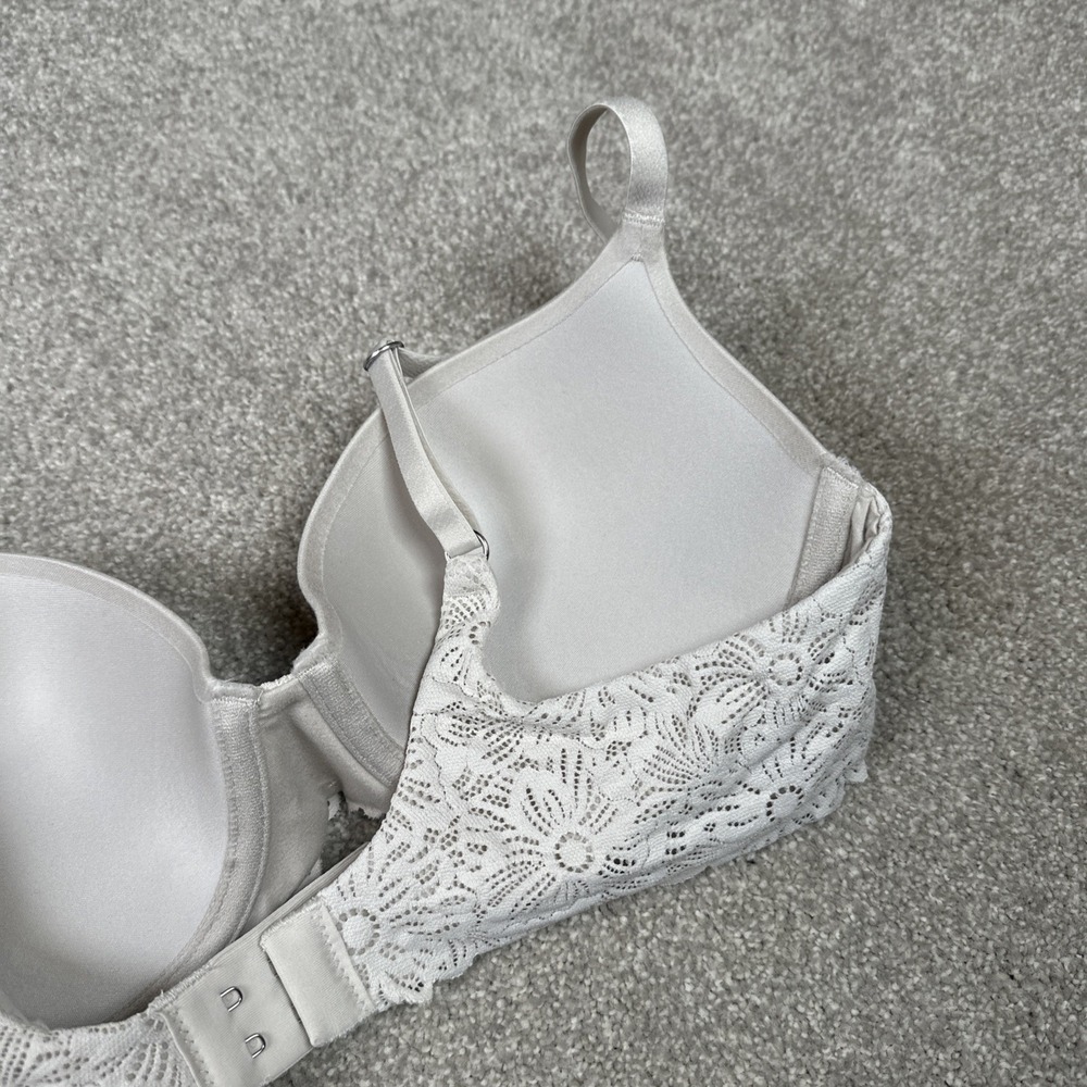 New Aerie by American Eagle size 34C Demi bra Off White Lace Push‎ Up Coverage - Picture 4 of 8